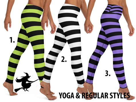 Spellbinding Style: Elevate Your Wardrobe with Witchy Striped Leggings